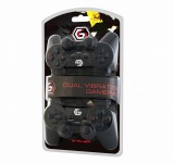 GEMBIRD JPD-UDV2-01 Dual Vibration Gamepad fekete