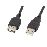 Gembird Lanberg USB 2.0 hosszabbító kábel 1.8m fekete