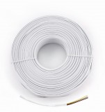 Gembird lapos, sodrott telefonkábel, 100m, fehér (TC1000S-100M)