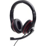 Gembird mhs-03-bkrd fejhallgató headset fekete-piros
