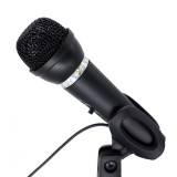GEMBIRD MIC-D-04 condenser microphone with desk-stand fekete