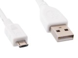 Gembird micro USB 2.0 cable AM-MBM5P 1m, white CCP-MUSB2-AMBM-W-1M