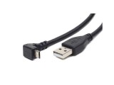 Gembird micro USB cable 2.0 AM-MBM5P 1.8M angled 90'' black CCP-MUSB2-AMBM90-6