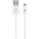 Gembird Micro-USB charging and data cable, 2m, fehér (CC-USB2P-AMmBM-2M-W) (CC-USB2P-AMmBM-2M-W) - Adatkábel