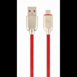 Gembird Micro-USB - USB-A adat- és töltőkábel 2m piros (CC-USB2R-AMmBM-2M-R) (CC-USB2R-AMmBM-2M-R) - Adatkábel