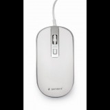 Gembird MUS-4B-06-WS optikai egér fehér-ezüst (MUS-4B-06-WS)