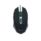 Gembird MUSG-001-G Gaming Optikai USB fekete-zöld egér