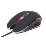 Gembird MUSG-001-R, 2400 DPI, USB, fekete gamer egér