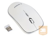 GEMBIRD MUSW-4B-01-W Gembird Wireless optical mouse MUSW-4B-01-W, 1600 DPI, nano USB, white