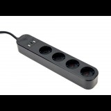 Gembird okos elosztó fekete (TSL-PS-S4U-01) (TSL-PS-S4U-01)