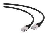 GEMBIRD PP6A-LSZHCU-BK-0.5M Gembird SFTP LSZH kat.6A RJ45 patch kábel, 0.5m, black