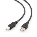 Gembird premium quality usb 2.0 a-plug b-plug cable 3m black ccf-usb2-ambm-10