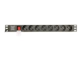 Gembird rack-be szerelhető hálózati elosztó 8 utas 3m (EG-PDU-014)