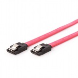 Gembird SATA3 30cm data cable metal clips Red CC-SATAM-DATA-0.3M