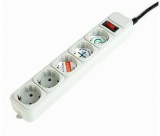 Gembird Surge protector, 5 sockets, 3 m