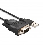 GEMBIRD UAS-DB9M-02 USB -> soros átalakító kábel 1.5m fekete