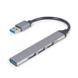 GEMBIRD UHB-U3P1U2P3-02 4-port USB hub (USB3 x 1 port, USB2 x 3 ports) ezüst
