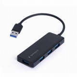 GEMBIRD UHB-U3P4-03 4-portos USB 3.1 HUB fekete
