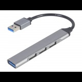 Gembird USB-A HUB 4 portos ezüst (UHB-U3P1U2P3-02) (UHB-U3P1U2P3-02)