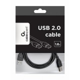 Gembird USB-A USB-A 2.0 kábel [1,8m] fekete