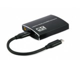 Gembird USB-C to dual HDMI 4K 60Hz black