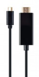 Gembird USB-C to HDMI-male adapter 4K 60Hz 2m black A-CM-HDMIM-02