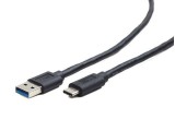 Gembird USB C - USB 3.0 kábel 1m fekete (CCP-USB3-AMCM-1M)