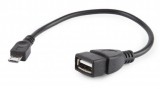 Gembird USB OTG AF to Micro BM Cable 0,15m Black A-OTG-AFBM-03