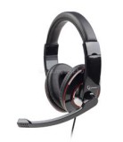 Gembird USB sztereó headset, fényes fekete (MHS-U-001)