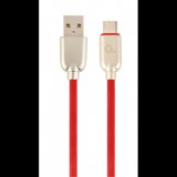 Gembird USB Type-C - USB-A adat- és töltőkábel 1m piros (CC-USB2R-AMCM-1M-R) (CC-USB2R-AMCM-1M-R) - Adatkábel