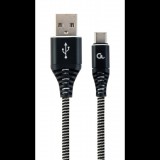 Gembird USB type-C - USB Type-A adat- és tötőkábel 1m (CC-USB2B-AMCM-1M-BW) (CC-USB2B-AMCM-1M-BW) - Adatkábel