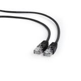 Gembird UTP CAT5e ethernet kábel 0.25m, fekete (PP12-0.25M/BK)