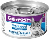Gemon Cat Adult Sterilised Mousse with Tuna & Pork (48 x 85 g) 4.4kg
