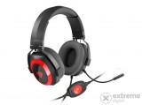 Genesis Argon 500 gamer mikrofonos fejhallgató, fekete/piros