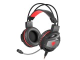 Genesis neon 350 gamer fejhallgató, fekete-piros