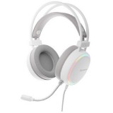 Genesis Neon 613 G2 Gamer Fejhallgató mikrofonnal, RGB megvilágítással USB - fehér