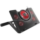 GENESIS Oxid 550 17,3" LED-es 5 ventilátoros fekete-piros notebook hűtőpad (NHG-1411)
