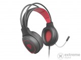 Genesis Radon 300 gamer mikrofonos fejhallgató, Virtual 7.1, fekete/piros