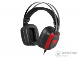Genesis Radon 720 gamer mikrofonos fejhallgató, Virtual 7.1, fekete/piros