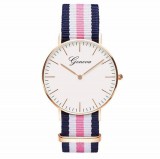 Geneva karóra kék-fehér-rose