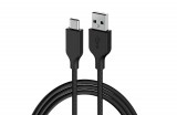 Genius ACC-A2CC-3A USB-A to USB-C 3A QC3.0 charging cable & data 1,5m Black 32590007401