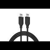 Genius ACC-C2CC-3A USB Type-C apa - USB Type-C apa 2.0 Adat és töltő kábel - Fekete (1.5m) (32590006401)