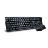 Genius Apedra vezetékes billentyűzet + egér, km-520, usb hun fekete apedra km-520