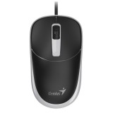 Genius DX-123, 3 gomb, 1200 DPI, USB, Fekete-Szürke, Vezetékes Egér