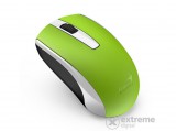 Genius ECO-8100 vezeték nélküli egér újratölthető NiMH akkumulátorral szerelve, zöld