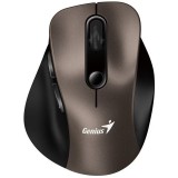 Genius Ergo 9000S, 6 gomb, 2400 DPI, 2.4 GHz, Bluetooth 5.0, Champaigne Titanium, Vezeték Nélküli Mini Egér