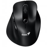 Genius Ergo 9000S, 6 gomb, 2400 DPI, 2.4 GHz, Bluetooth 5.0, Fekete, Vezeték Nélküli Mini Egér