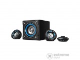 Genius Hangszóró 2.1 - SW-G2.1 1000 (3.5mm Jack, RCA, Line-In, Mic, 26W, fekete)