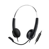 Genius HS-220U USB-C fekete headset Copilot gombbal