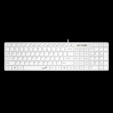 Genius SlimStar 126, HU, USB, Fehér, Vezetékes billentyűzet